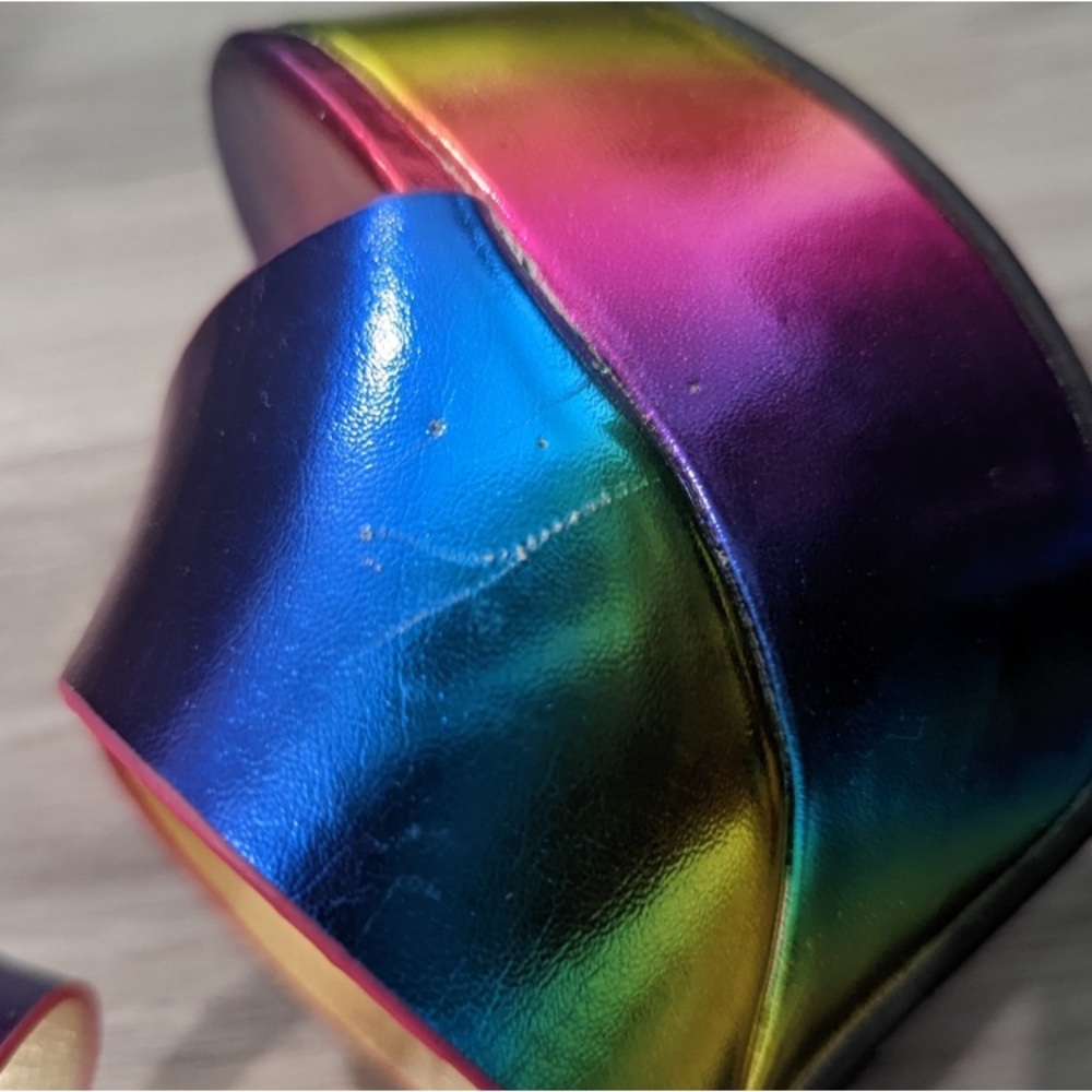 Rainbow Platform Heels Size 7 - image 5